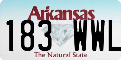 AR license plate 183WWL