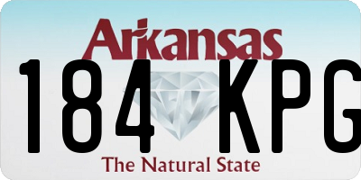 AR license plate 184KPG