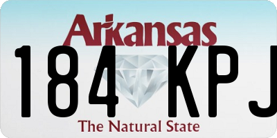 AR license plate 184KPJ