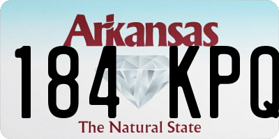 AR license plate 184KPQ