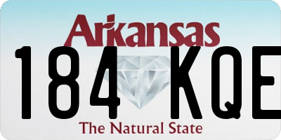 AR license plate 184KQE