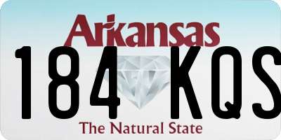 AR license plate 184KQS