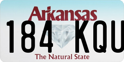 AR license plate 184KQU