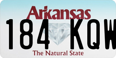AR license plate 184KQW