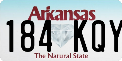 AR license plate 184KQY