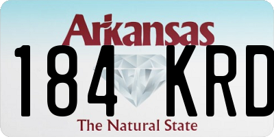 AR license plate 184KRD