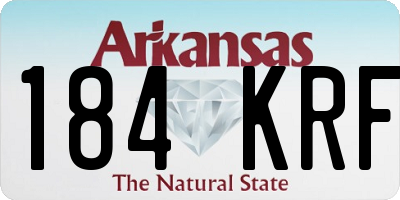 AR license plate 184KRF