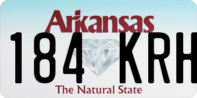 AR license plate 184KRH