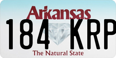 AR license plate 184KRP