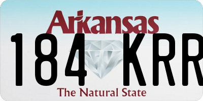 AR license plate 184KRR