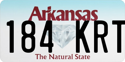 AR license plate 184KRT