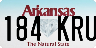 AR license plate 184KRU
