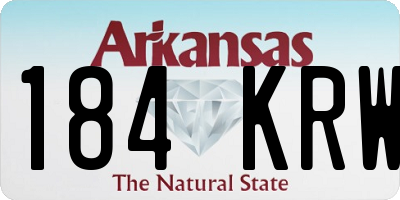AR license plate 184KRW