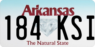 AR license plate 184KSI