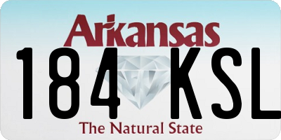AR license plate 184KSL