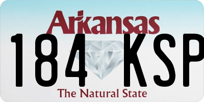 AR license plate 184KSP