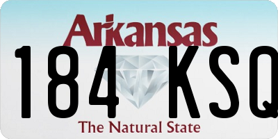 AR license plate 184KSQ