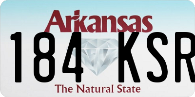 AR license plate 184KSR