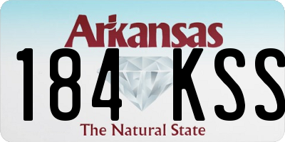 AR license plate 184KSS