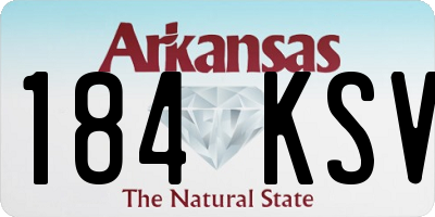 AR license plate 184KSV