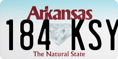 AR license plate 184KSY