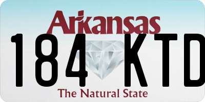 AR license plate 184KTD