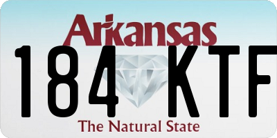 AR license plate 184KTF
