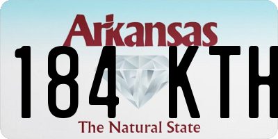 AR license plate 184KTH