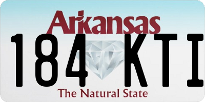 AR license plate 184KTI