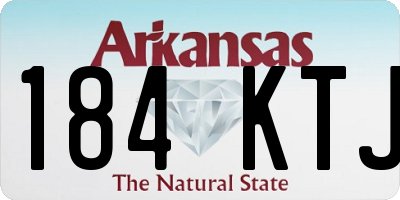 AR license plate 184KTJ