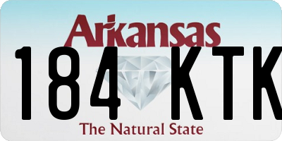 AR license plate 184KTK