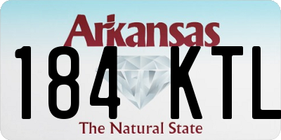 AR license plate 184KTL