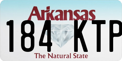 AR license plate 184KTP