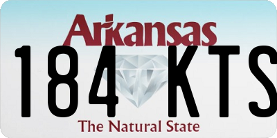 AR license plate 184KTS