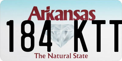 AR license plate 184KTT