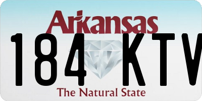 AR license plate 184KTV