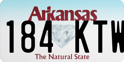 AR license plate 184KTW