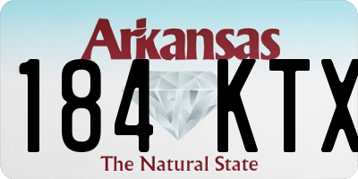 AR license plate 184KTX