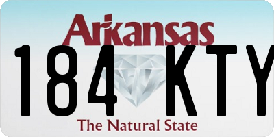 AR license plate 184KTY