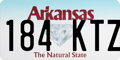 AR license plate 184KTZ