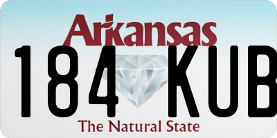 AR license plate 184KUB