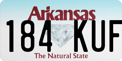 AR license plate 184KUF