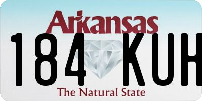 AR license plate 184KUH