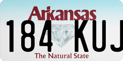 AR license plate 184KUJ