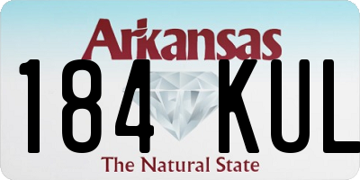 AR license plate 184KUL