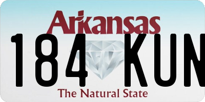 AR license plate 184KUN