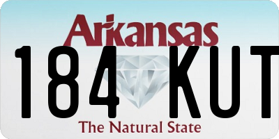 AR license plate 184KUT