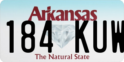 AR license plate 184KUW