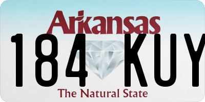AR license plate 184KUY