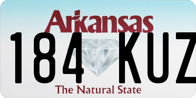 AR license plate 184KUZ